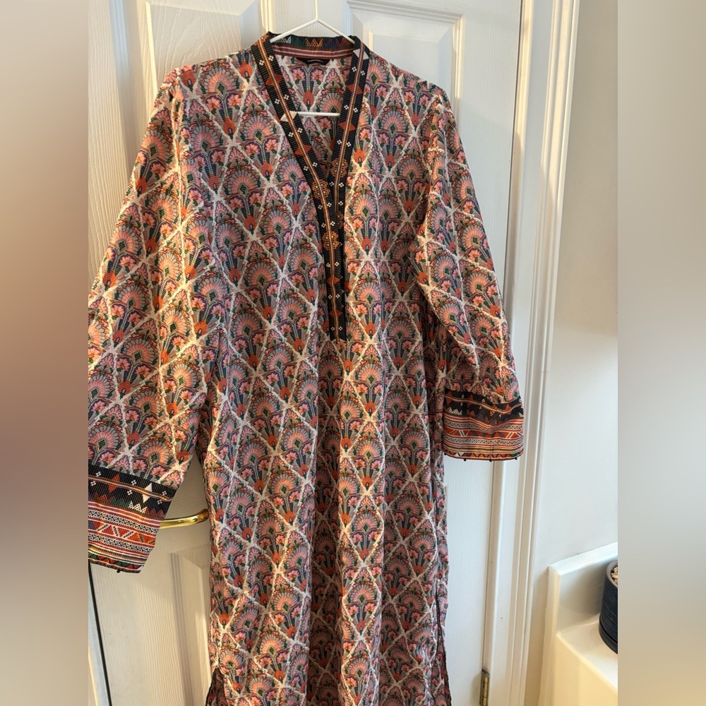 Sapphire Long Sleeve Patterned Dress/kurta